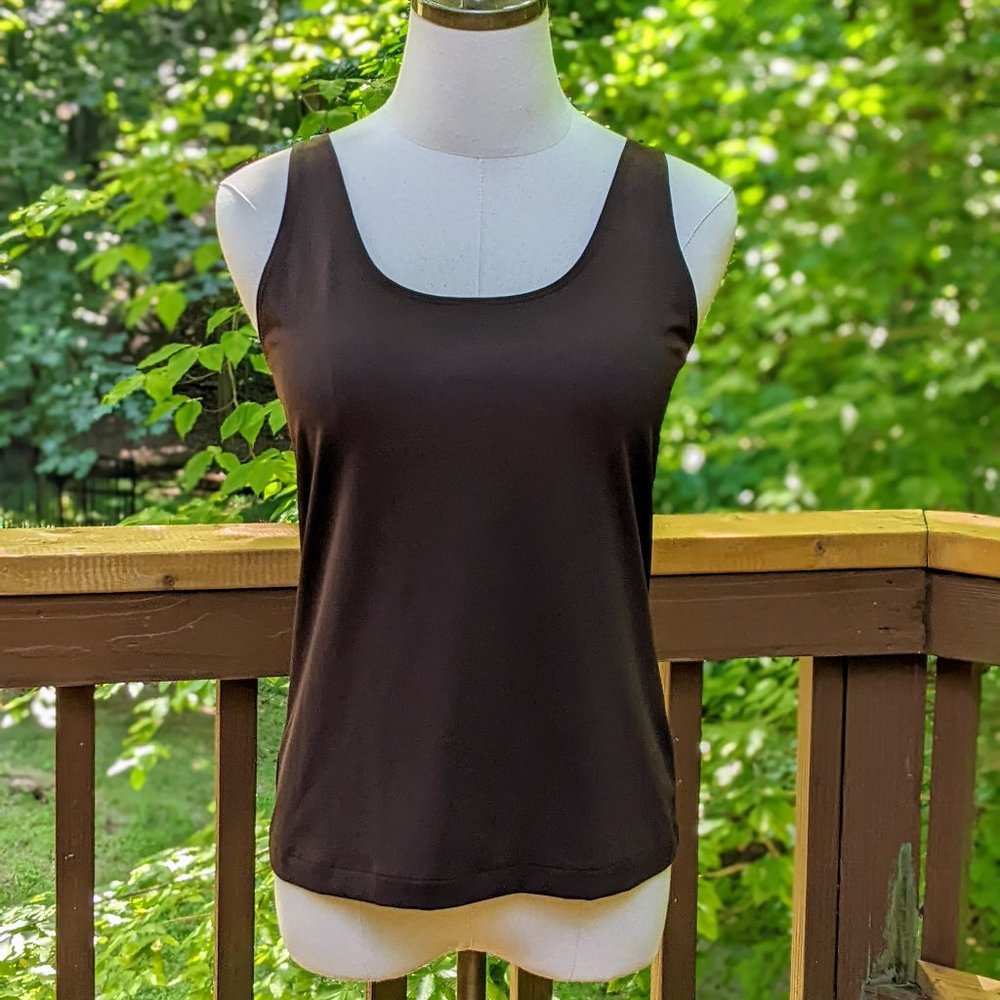 Chico's Brown Adjustable-Strap Tank Top